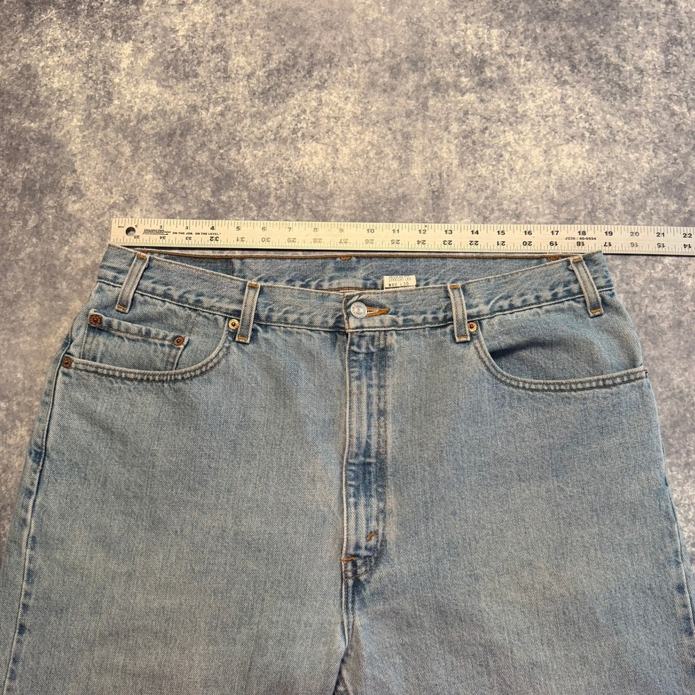 VTG Levis 505 Regular Fit Straight Leg Jeans Mens 40x30 Light Wash Blue Denim - Picture 5 of 8